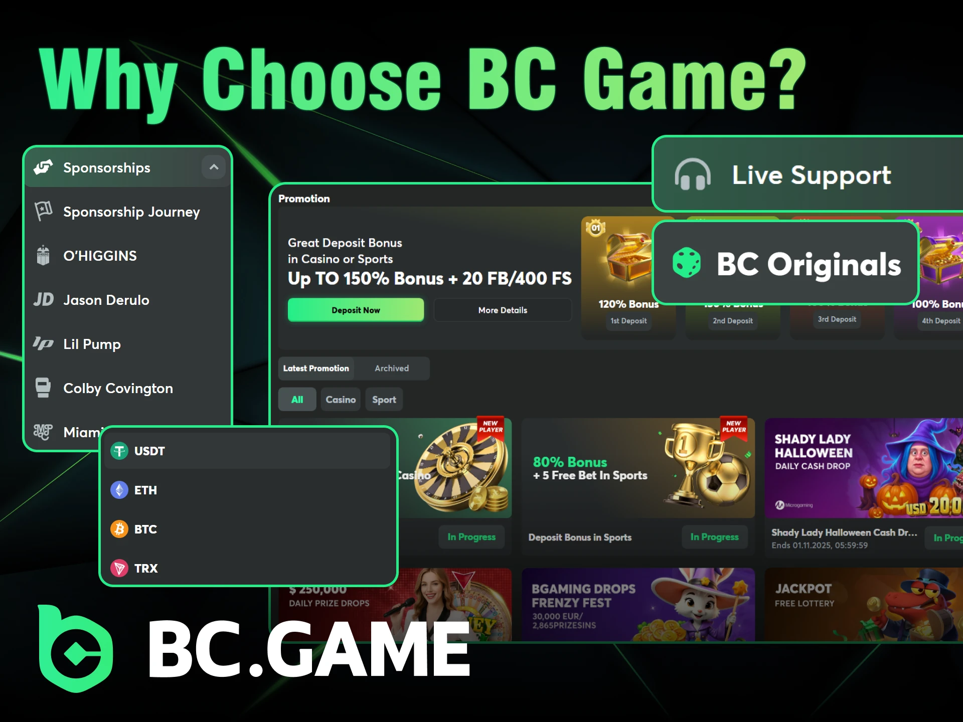 Choose BC Game and start playing here.
