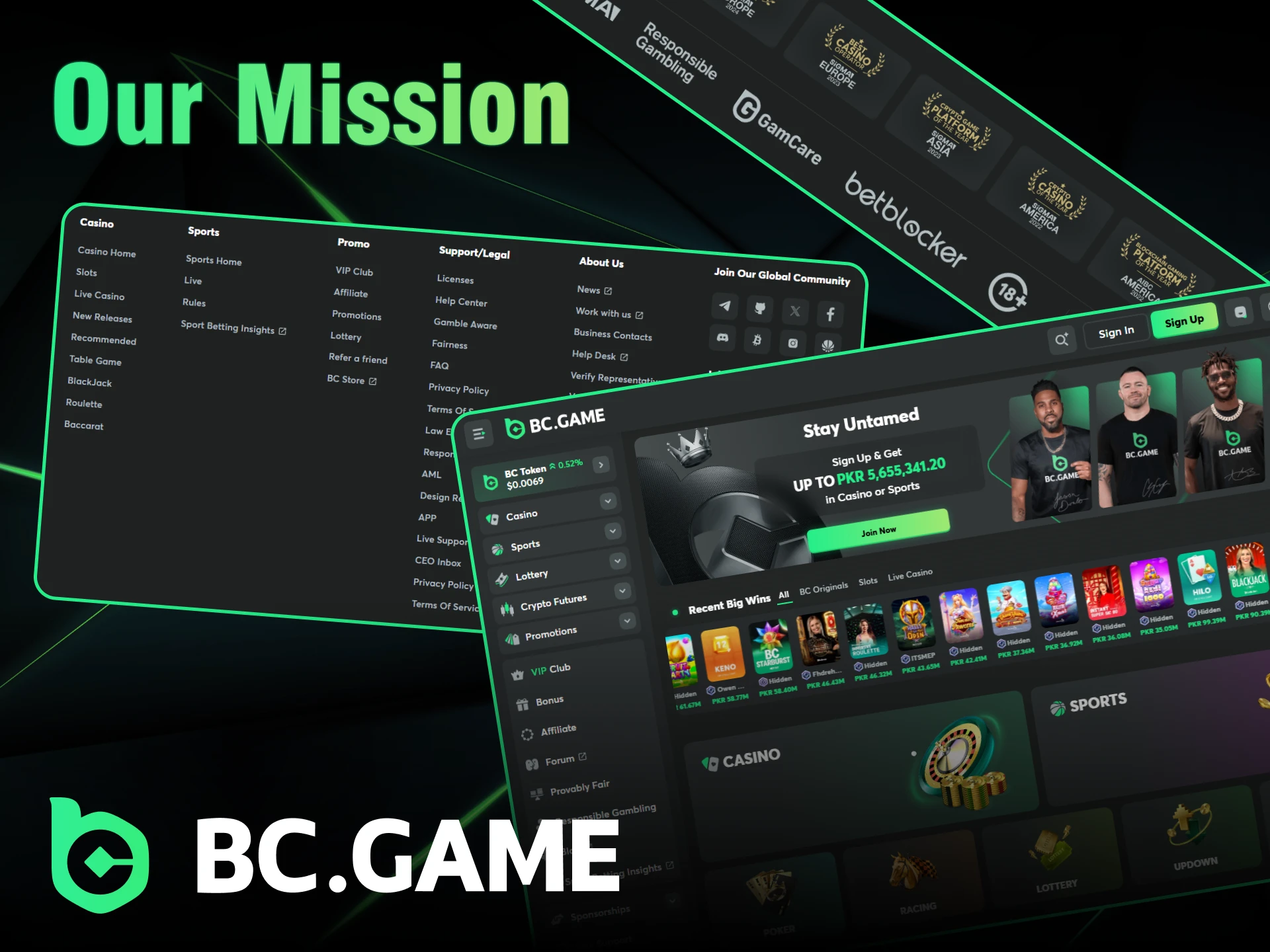 BC Game's mission is to provide players from Pakistan with the opportunity to play casino games comfortably.