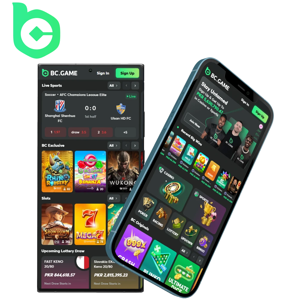 Download the BC Game app for Android or iOS and enjoy your winnings.