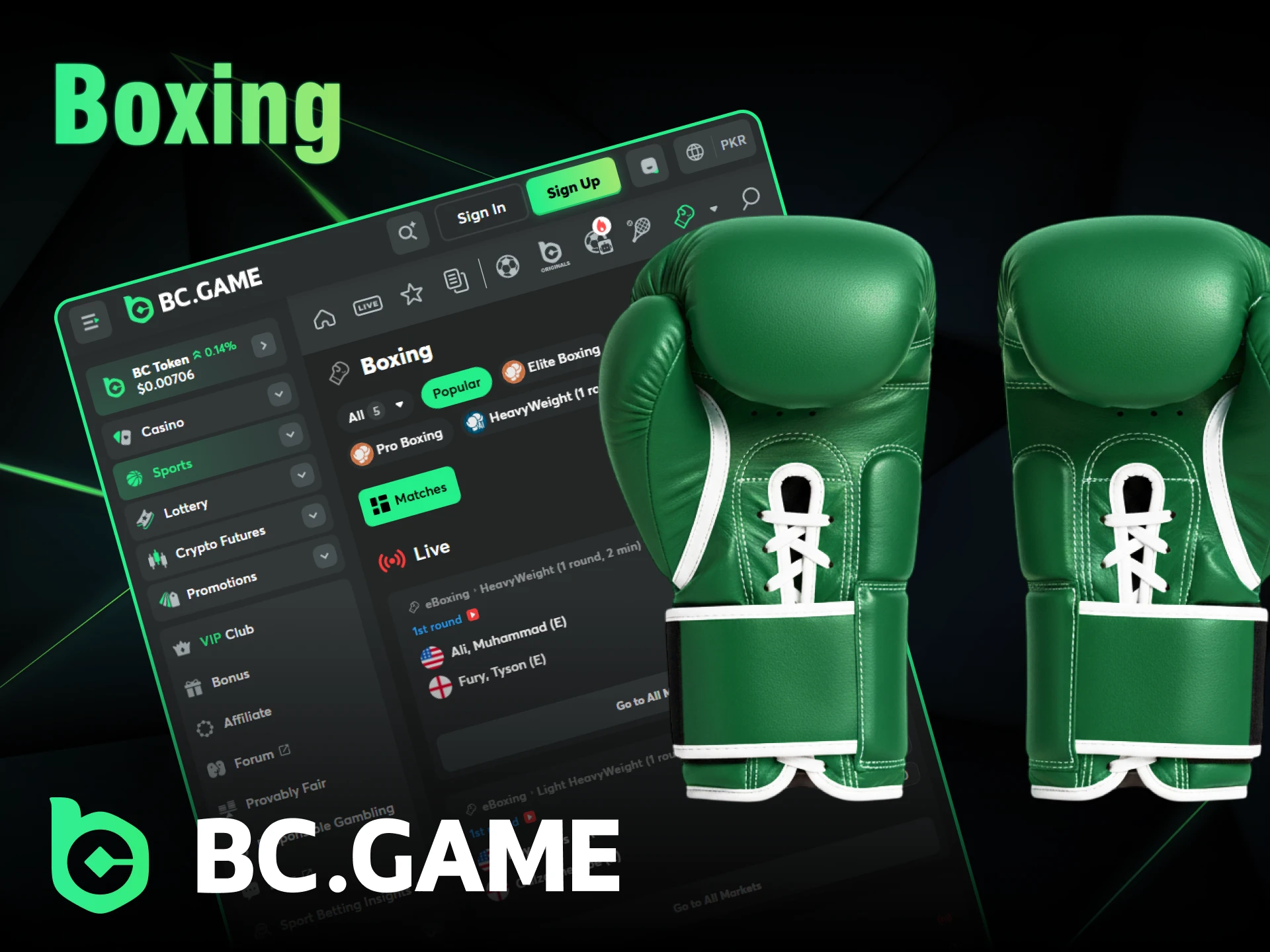 Bet on your favorite boxers at BC Game.
