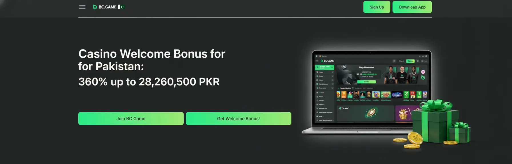 Pakistan casino welcome bonus: 360% up to 28,260,500 PKR for new players on live tables; wagering required. T&Cs apply.