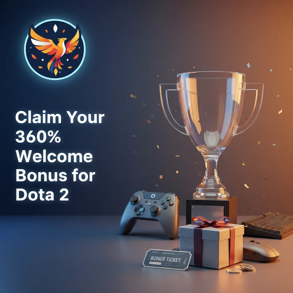 BC Game Pakistan banner: 360% welcome bonus up to 28,260,500 PKR for Dota 2 markets, with signup, deposit, claim steps.