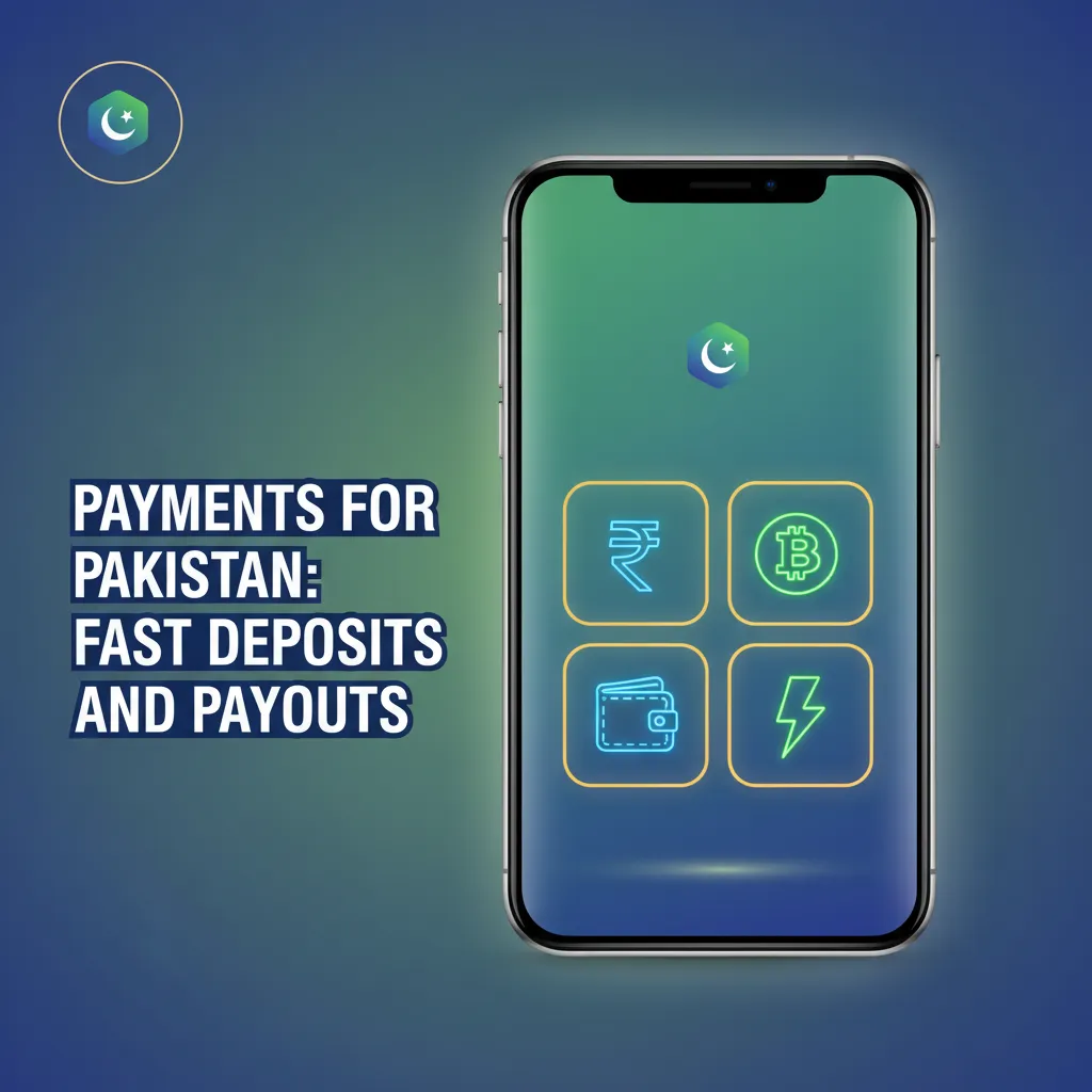Payments for Pakistan: fast deposits, minute payouts; crypto (BTC, ETH, USDT) + JazzCash, NayaPay; min dep ~1 USDT, wd ~2.
