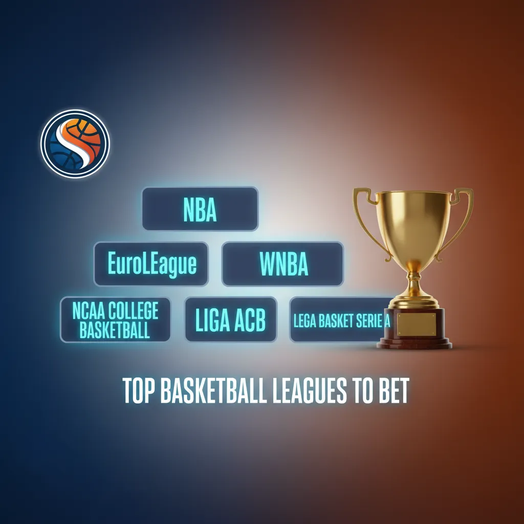 Top basketball leagues to bet: NBA, EuroLeague, FIBA, NCAA, CBA, NBL, Liga ACB, with betting tips.