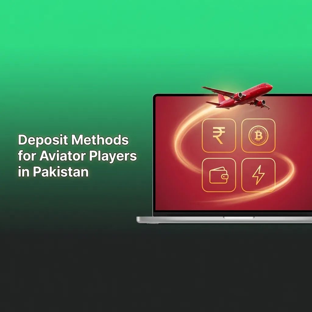 Cryptocurrency deposit options including Bitcoin, Ethereum, and local payment methods for Aviator game players in Pakistan