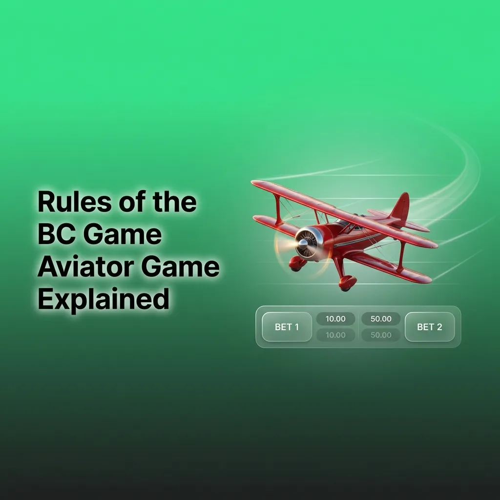 Airplane ascending with rising multiplier display showing BC Game Aviator's betting mechanics and cash-out rules